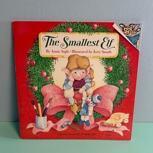 1990 The Smallest Elf Kids Book, Author Annie Ingle, Kids Christmas Story